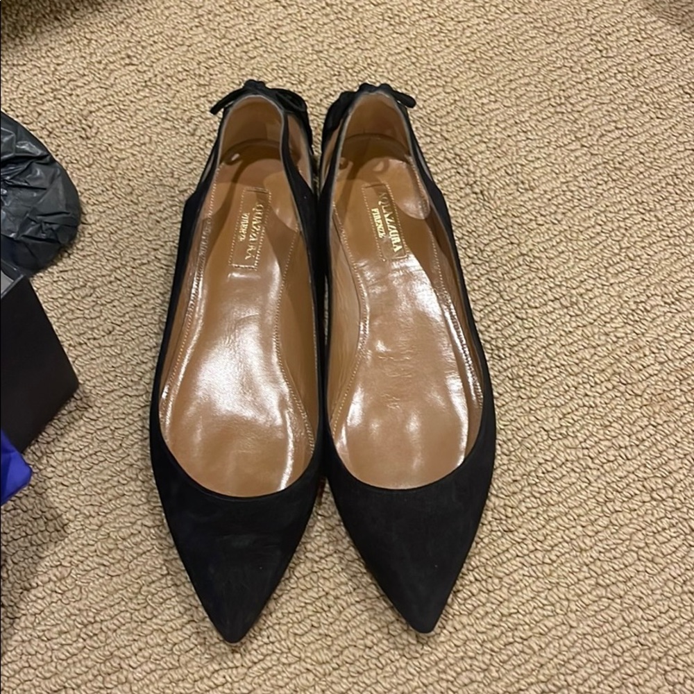 Black Aquazzura Flats!